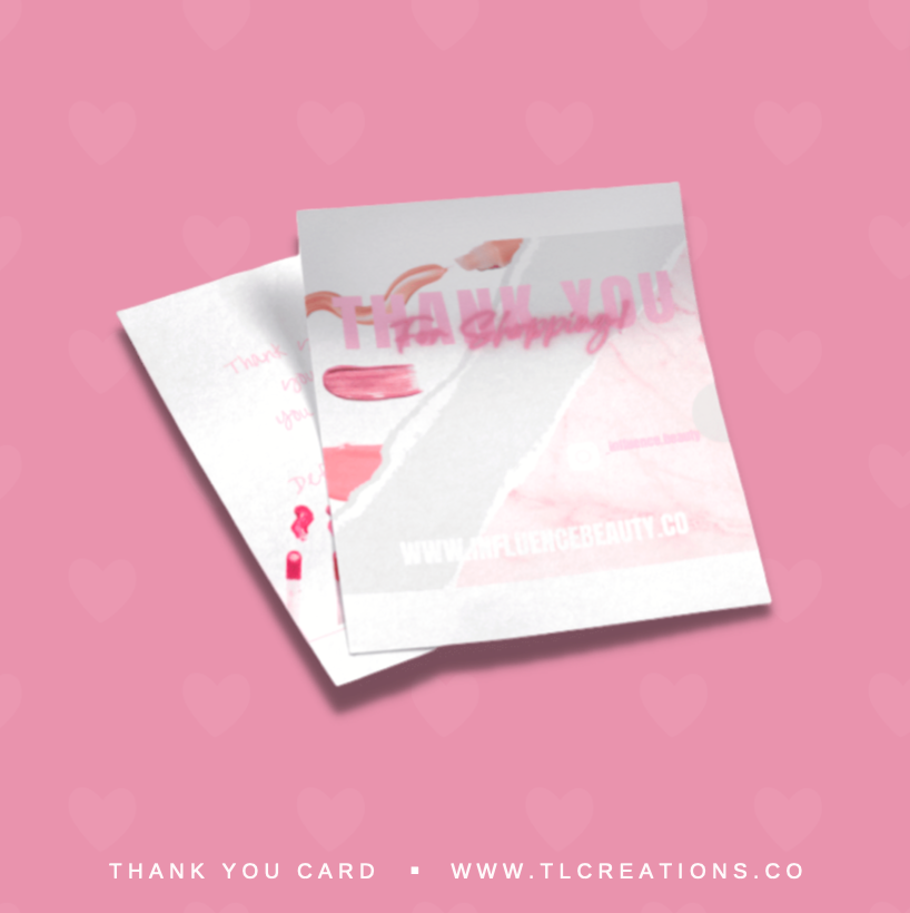 Thank you Card Design