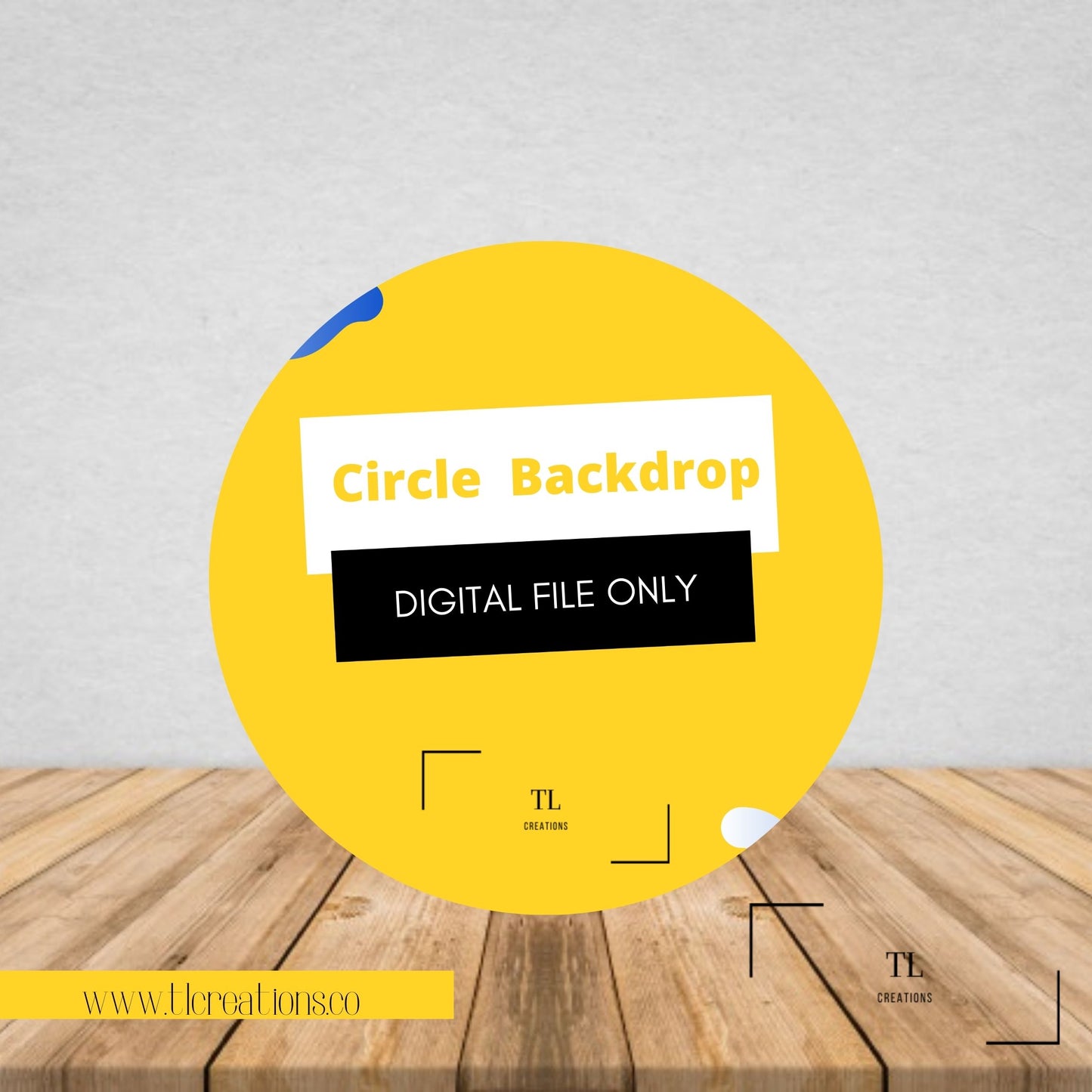 Circle Backdrop (Self Print)