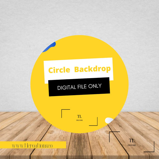 Circle Backdrop (Self Print)